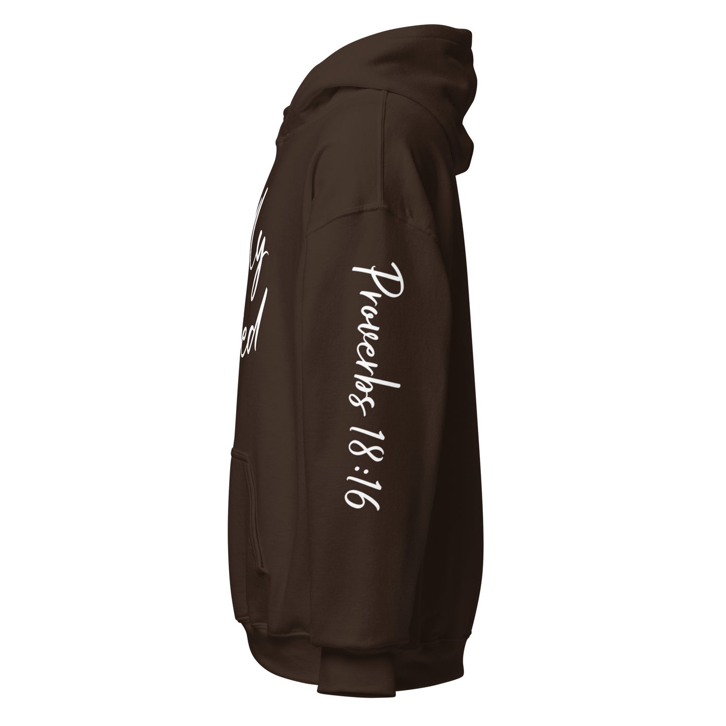 Godly Gifted Signature Unisex Hoodie- Dark Chocolate & White