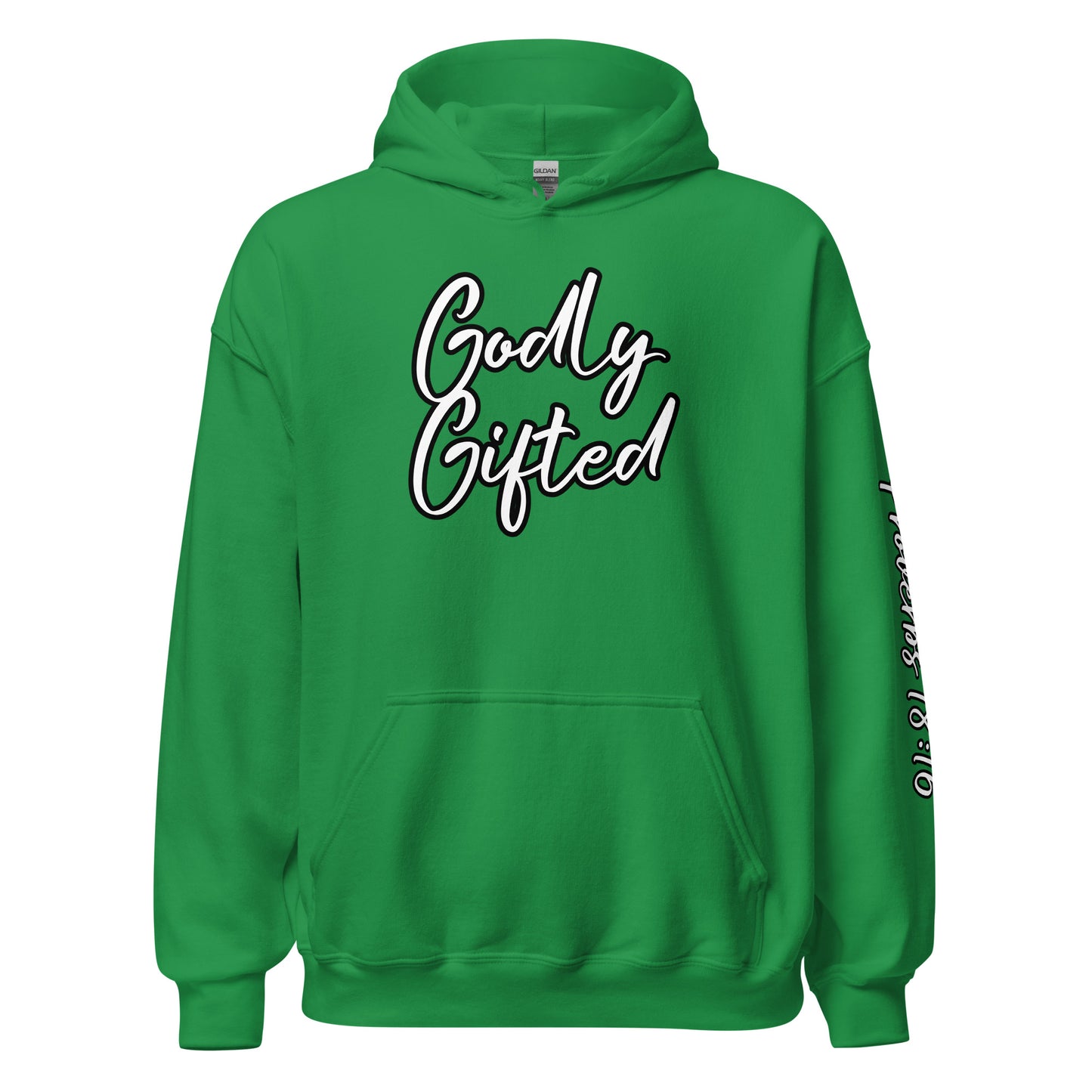 Godly Gifted Signature Unisex Hoodie with Black Outlined Words (Multiple Colors)