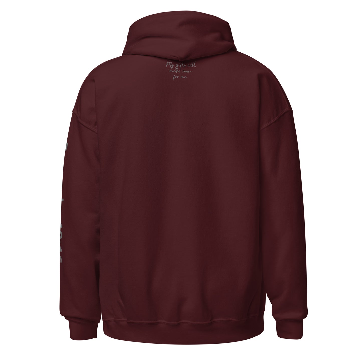 Godly Gifted Signature Unisex Hoodie- Maroon and Grey