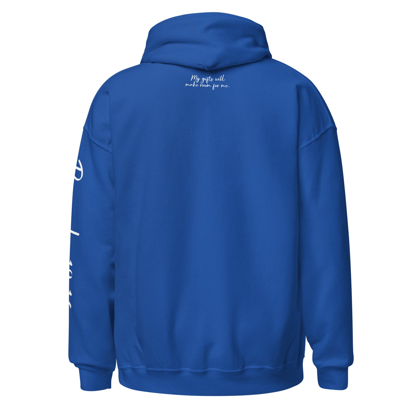 Godly Gifted Signature Unisex Hoodie- Royal Blue and White