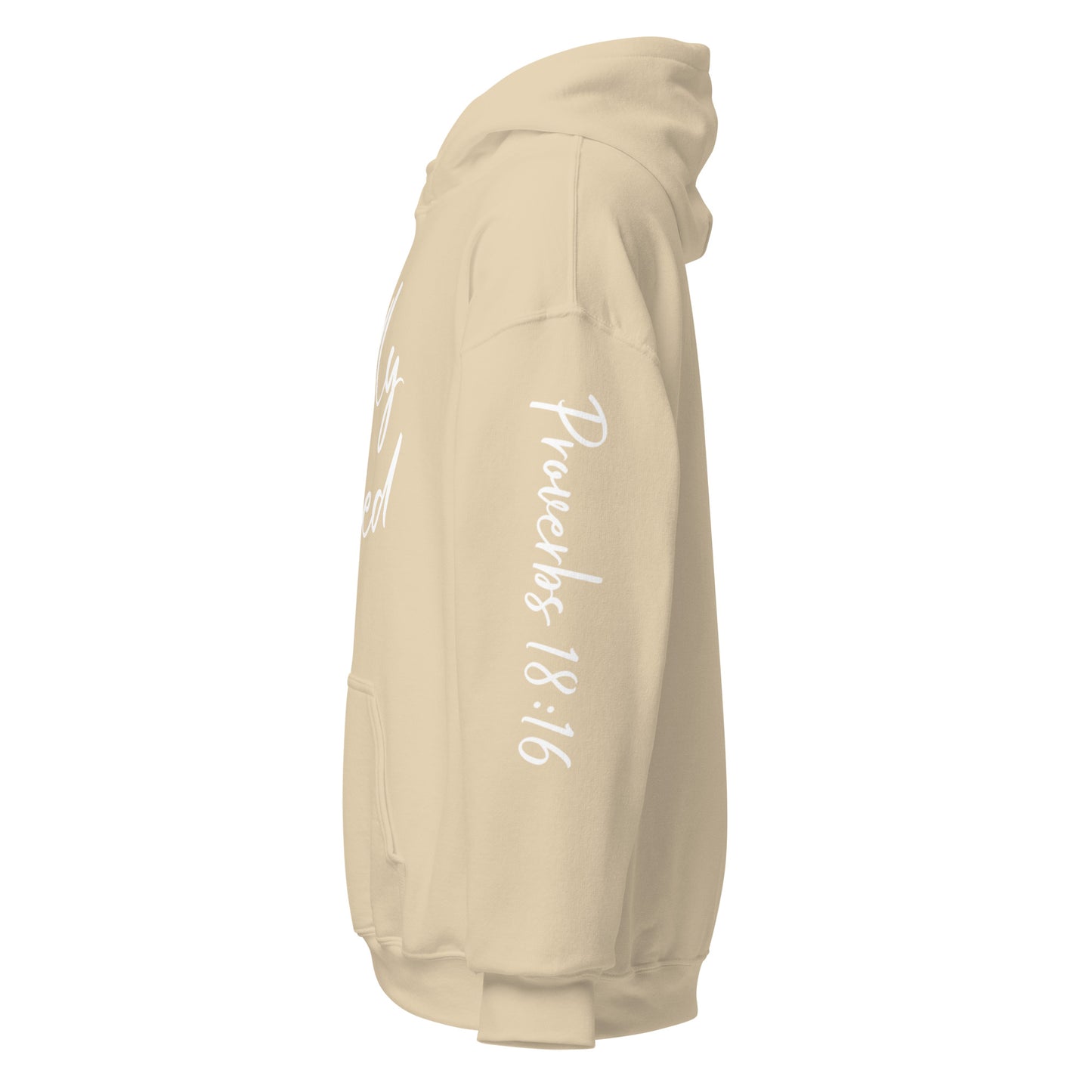 Godly Gifted Signature Unisex Hoodie-Sand & White