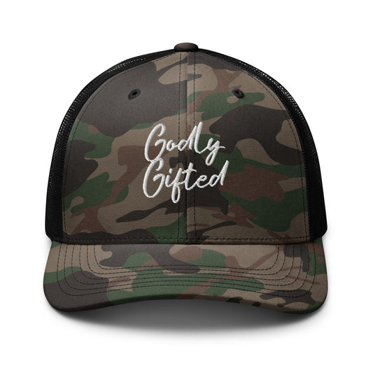 Godly Gifted Camouflage Trucker Hat