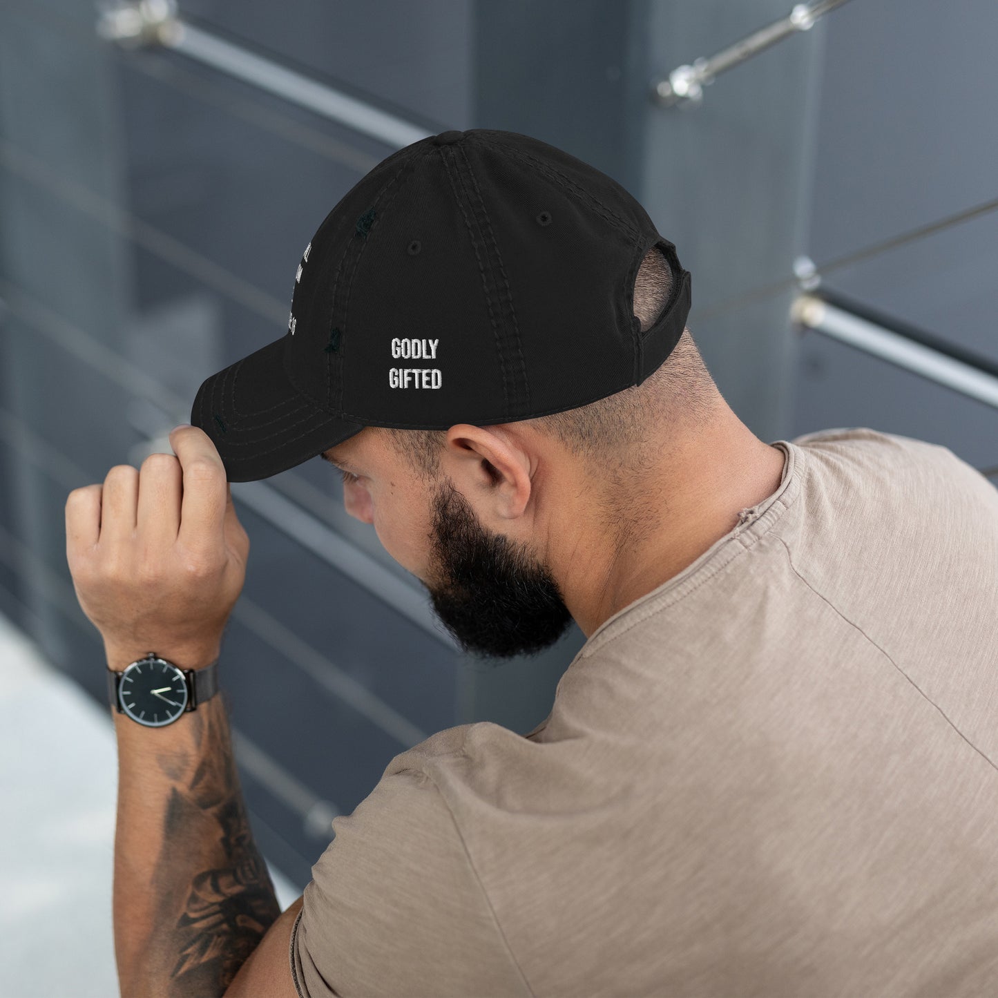 Proverbs 18:16 Distressed Dad Hat (Multiple Colors)