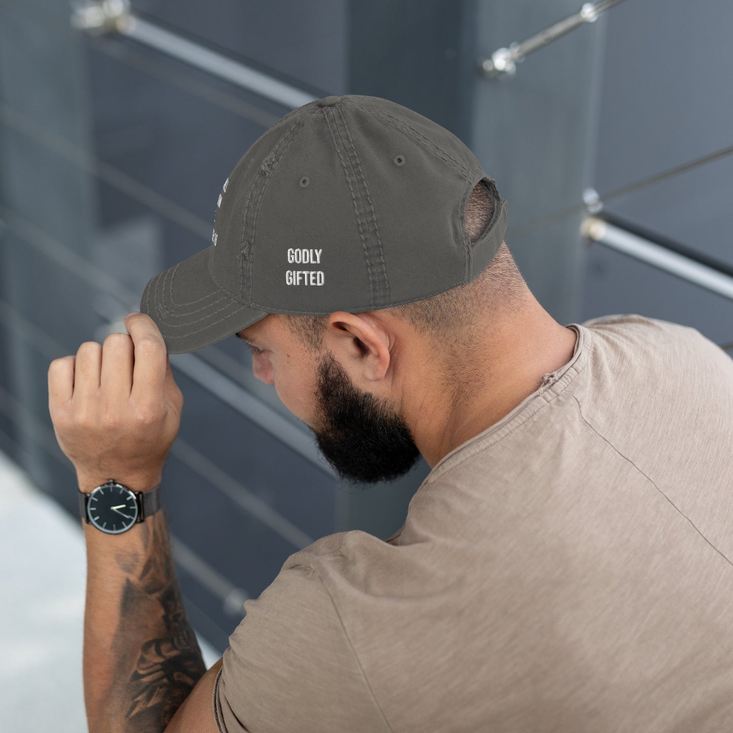 Proverbs 18:16 Distressed Dad Hat (Multiple Colors)