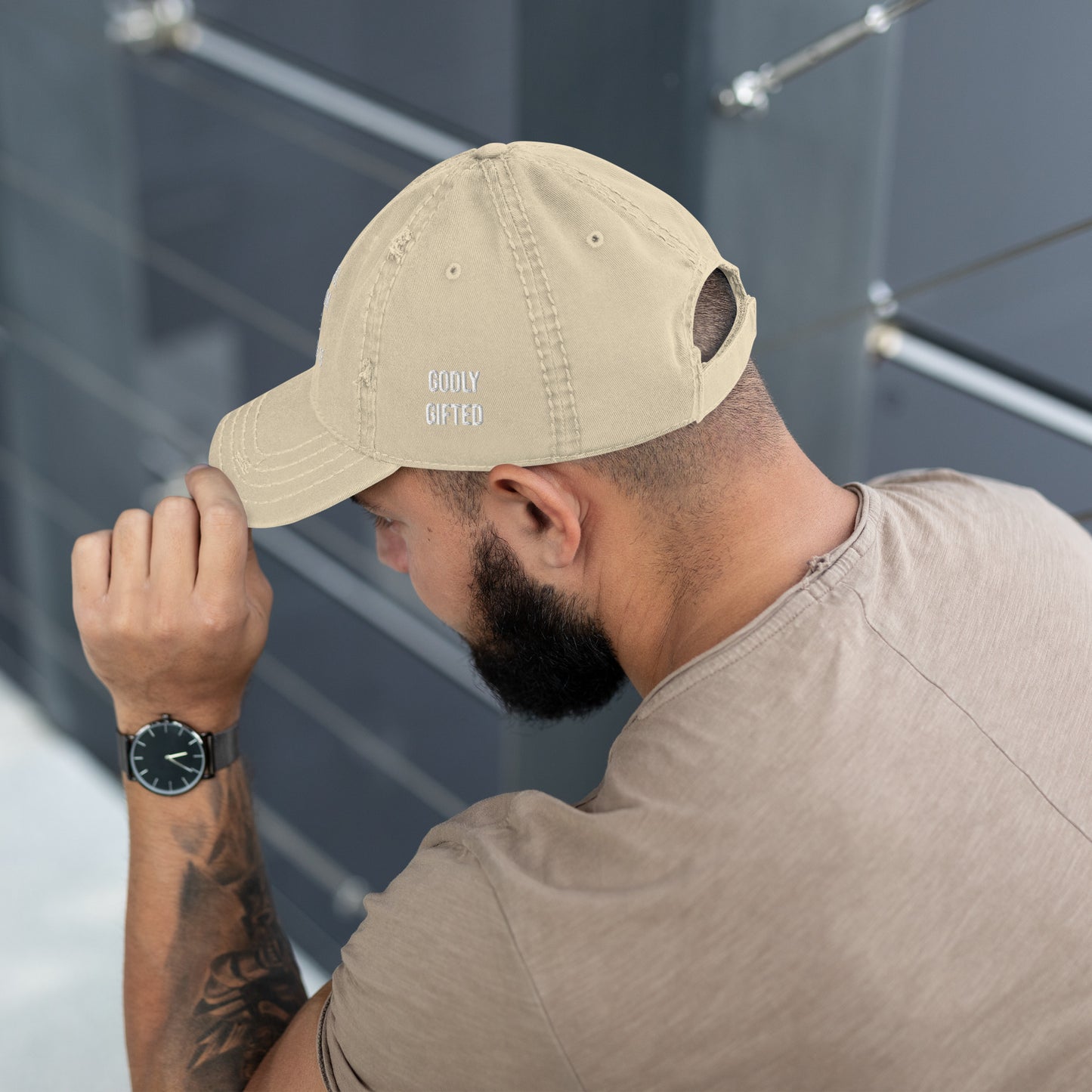Proverbs 18:16 Distressed Dad Hat (Multiple Colors)