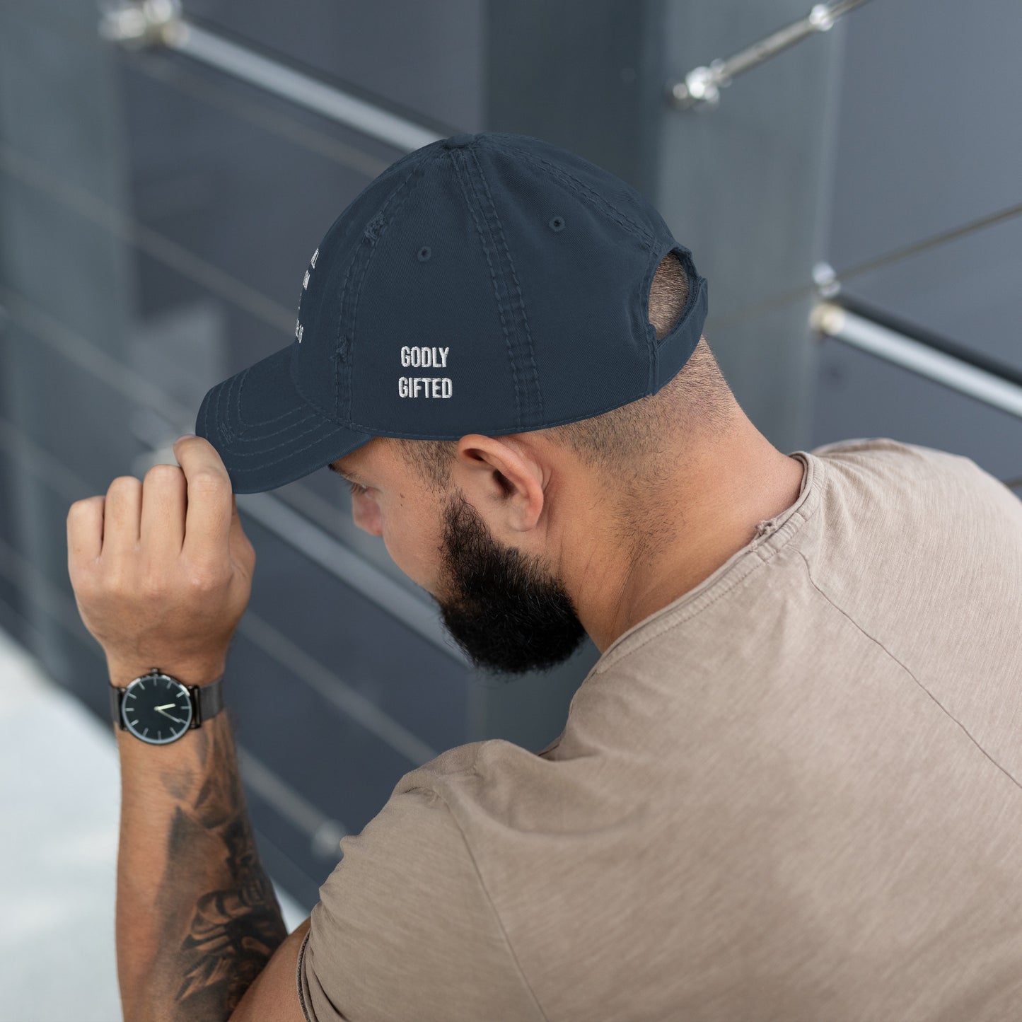 Proverbs 18:16 Distressed Dad Hat (Multiple Colors)