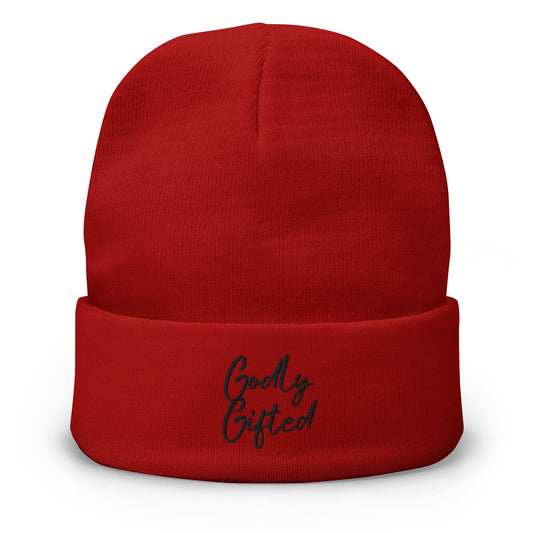 Godly Gifted Embroidered Beanie