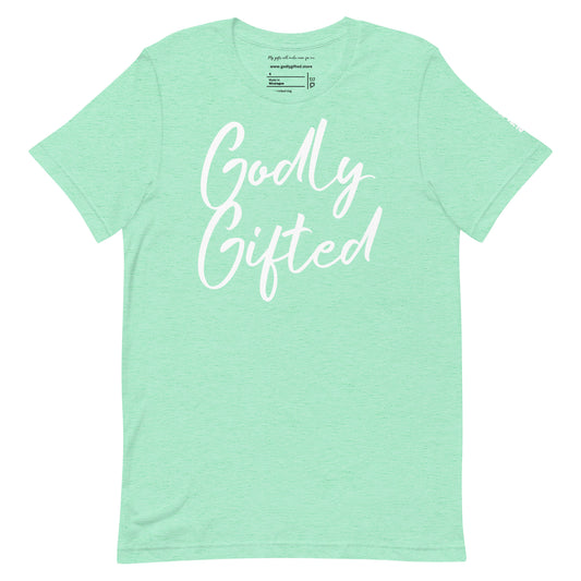 Godly Gifted Signature Unisex Heather Mint T-shirt